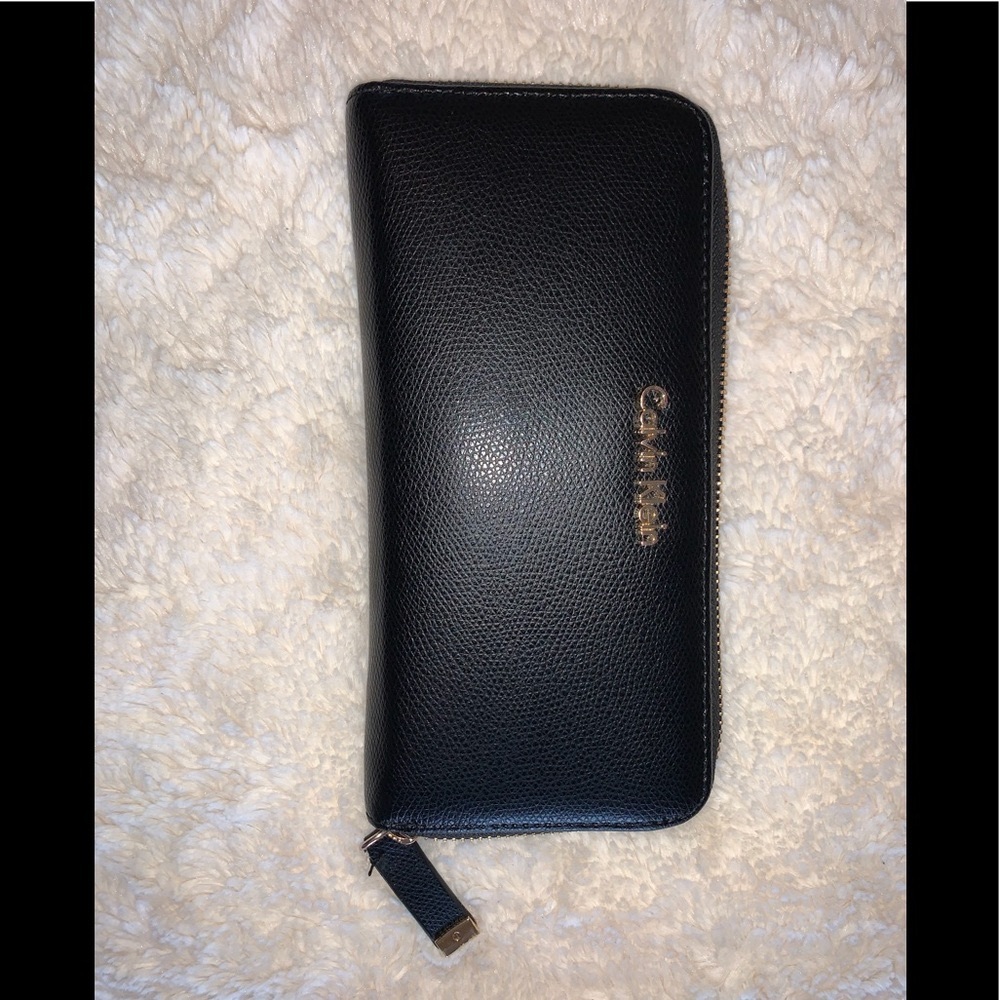 Black Leather Calvin Klein Wallet
